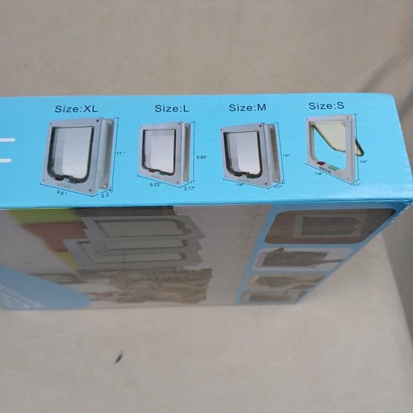 CEESC Magnetic Pet Door for Cats and Dogs XL White - Picture 3 of 6